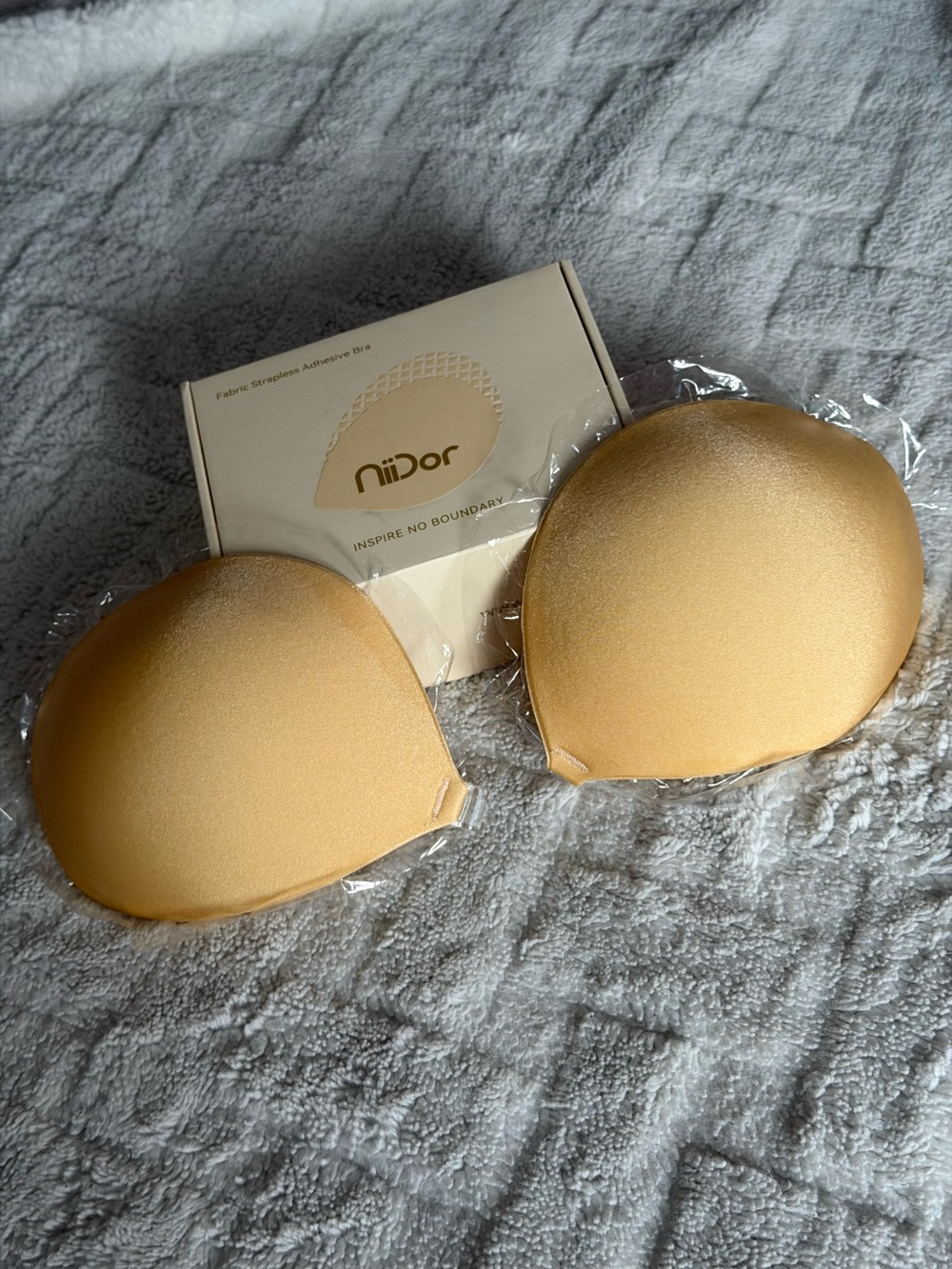 NEVER USED!!! Nude Adhesive Sticky Strapless Bra Cups